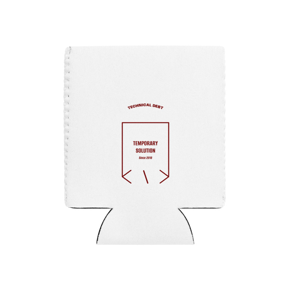 Temporary Solution — White Maroon back mockup
