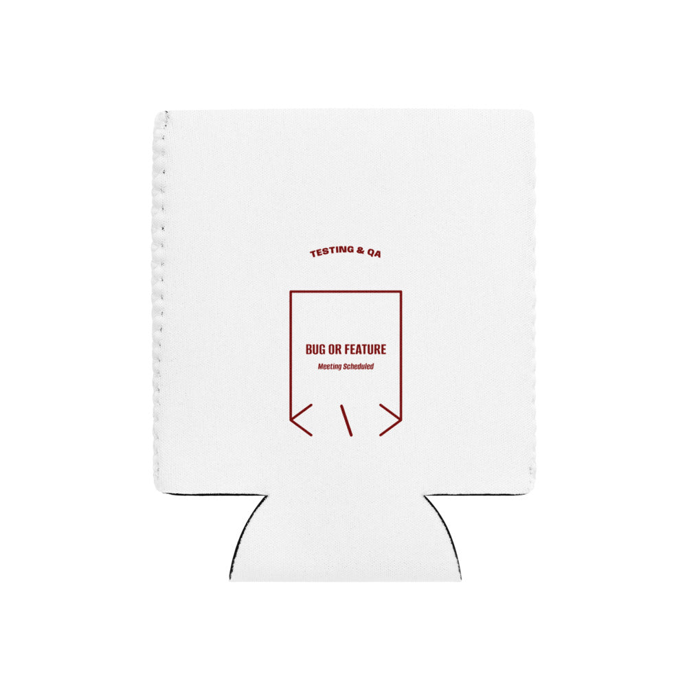 Bug Or Feature — White Maroon back mockup