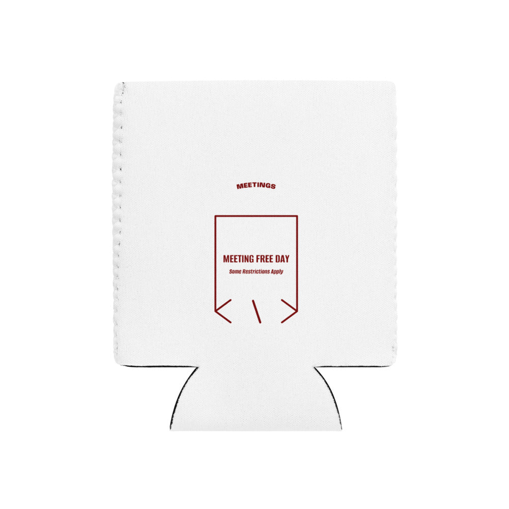 Meeting Free Day — White Maroon back mockup