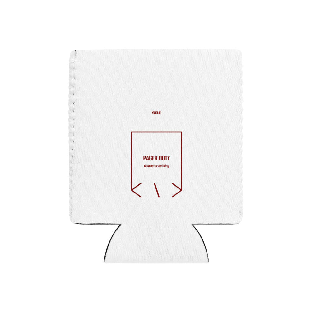 Pager Duty — White Maroon back mockup