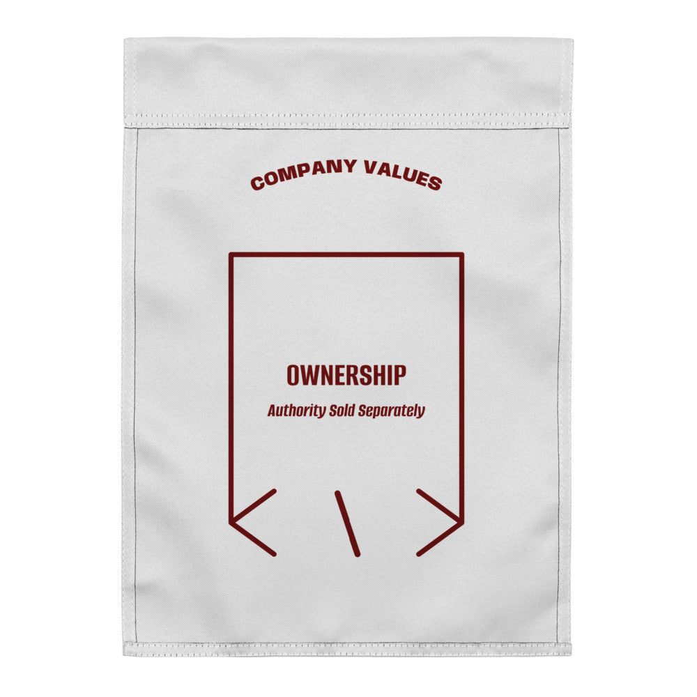 Ownership — White Maroon back mockup