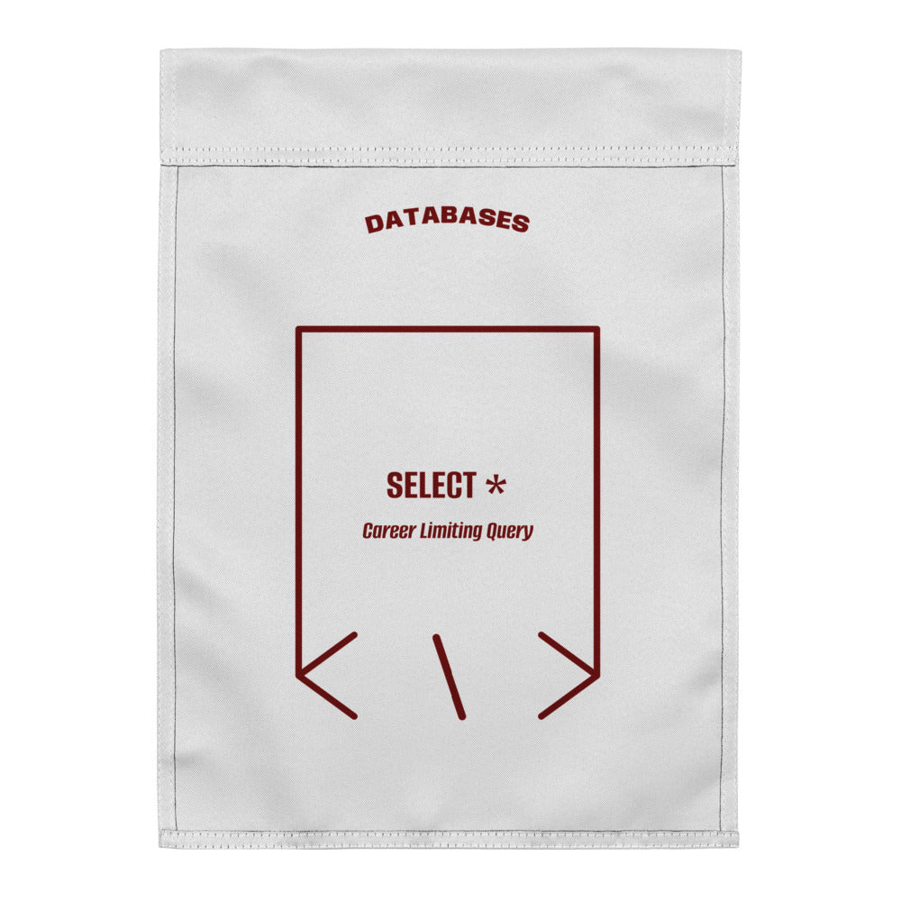 SELECT * — White Maroon back mockup