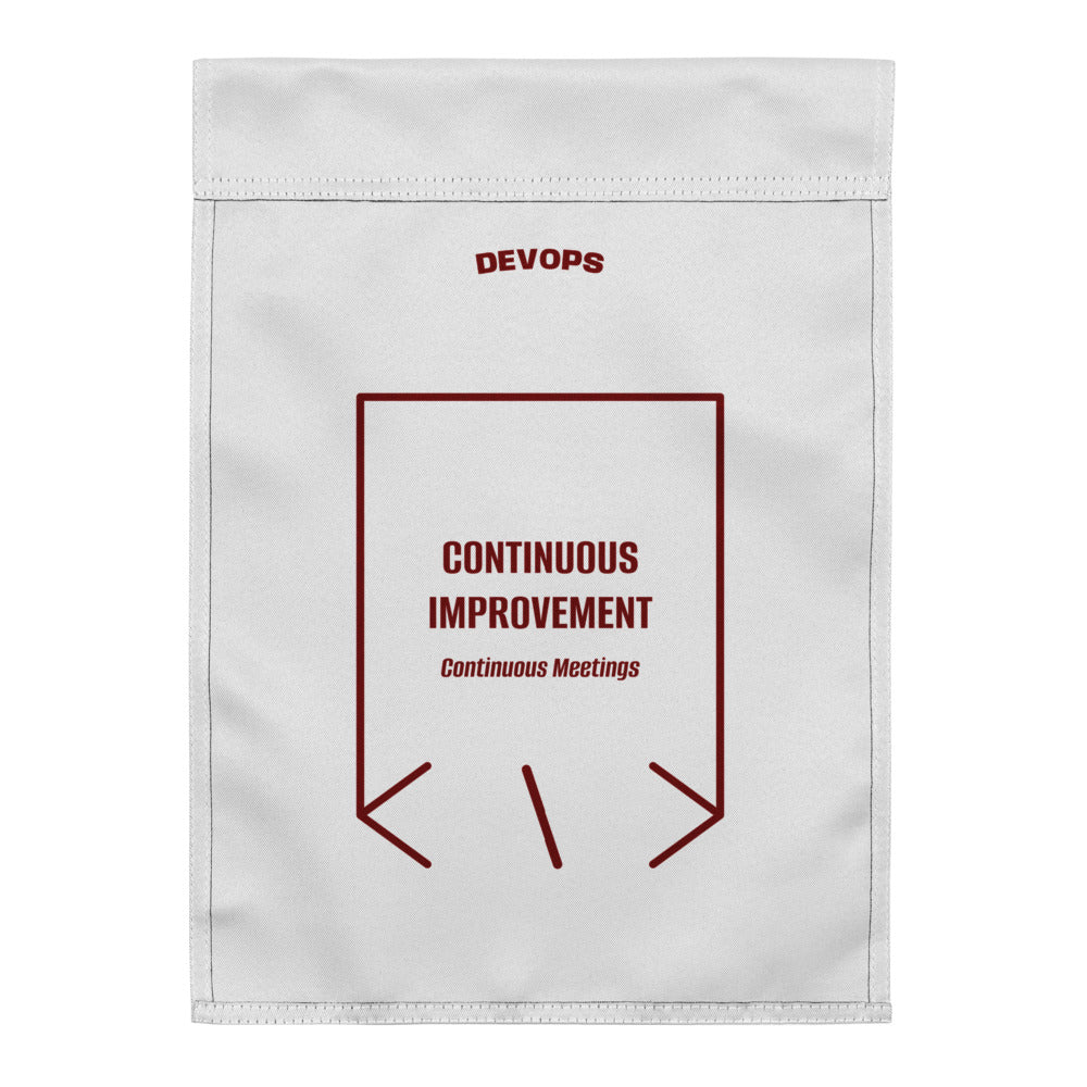 Continuous Improvement — White Maroon back mockup