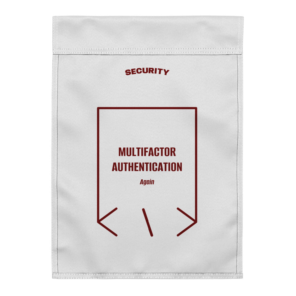 Multifactor Authentication — White Maroon back mockup