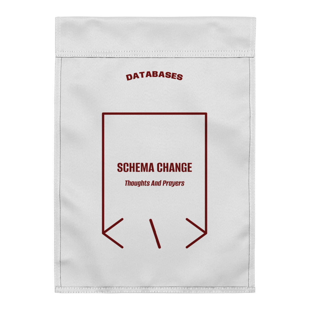 Schema Change — White Maroon back mockup