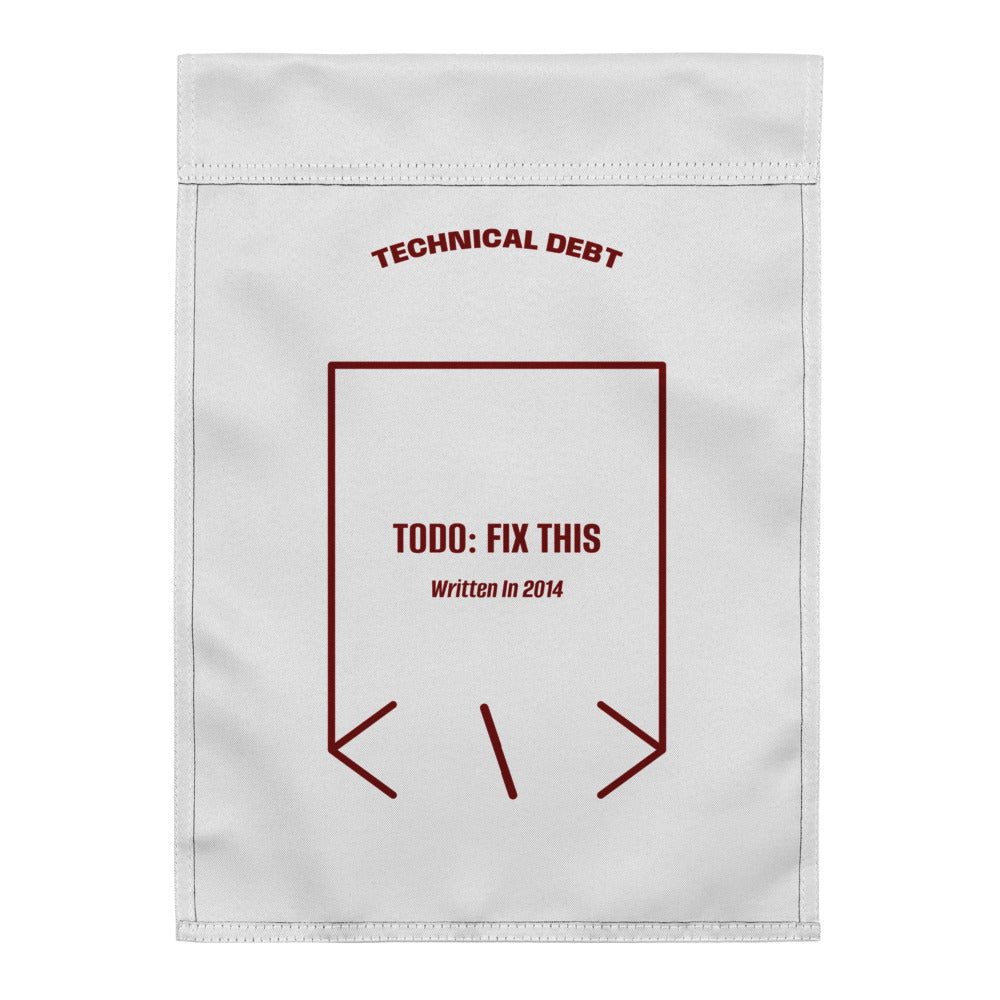 TODO: Fix This — White Maroon back mockup