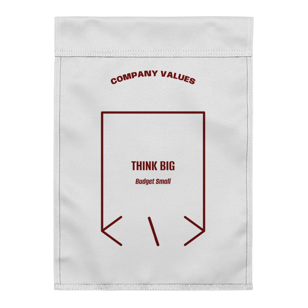 Think Big — White Maroon back mockup