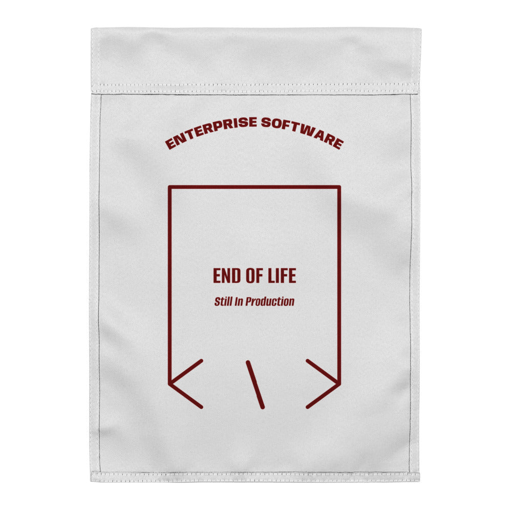 End Of Life — White Maroon back mockup