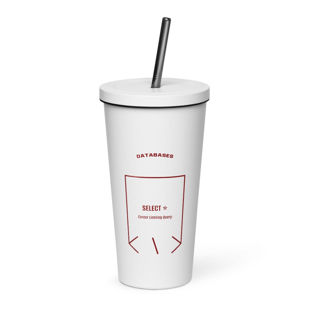 SELECT * — White Maroon back mockup (20 oz)