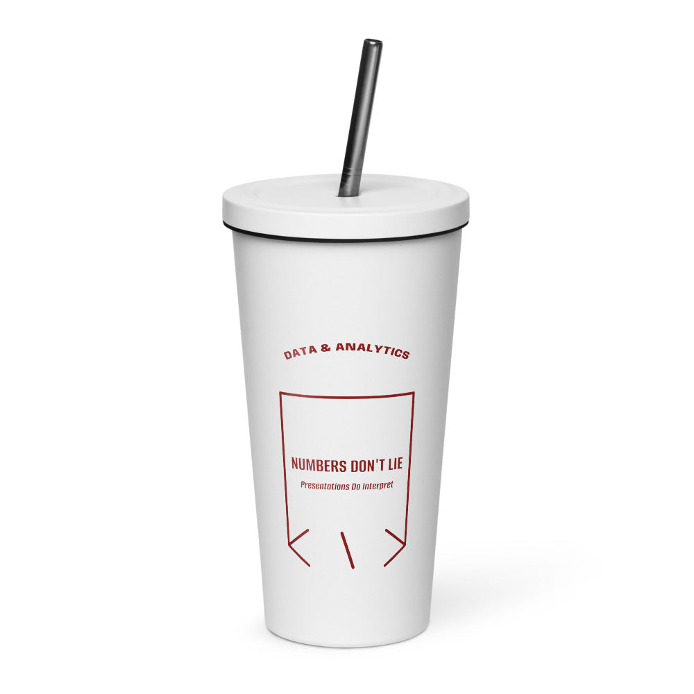 Numbers Don't Lie — White Maroon back mockup (20 oz)