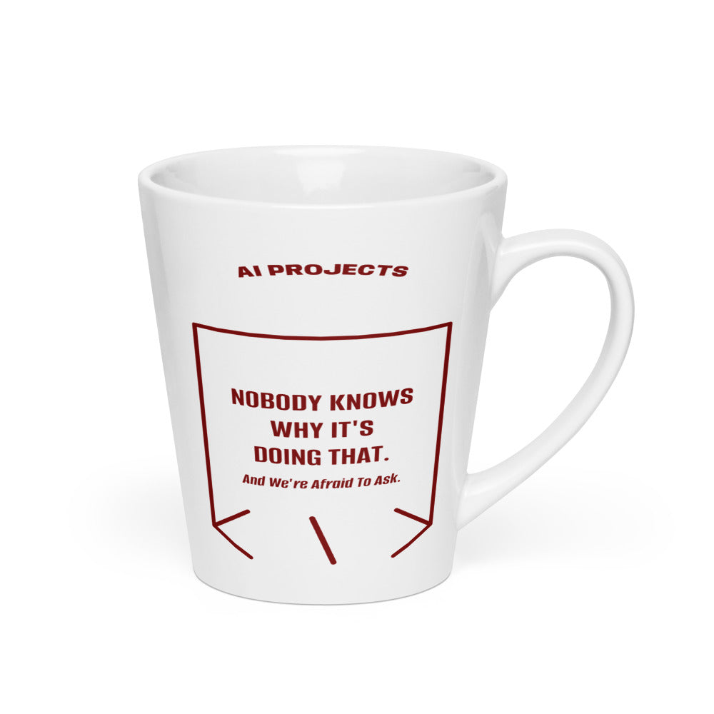 Nobody Knows Why It's Doing That. — White Maroon back mockup (12 oz)