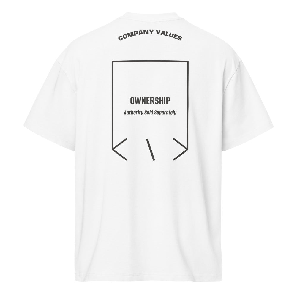 Ownership — White Vintage Black back mockup