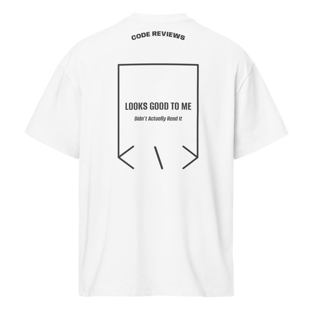 Looks Good To Me — White Vintage Black back mockup