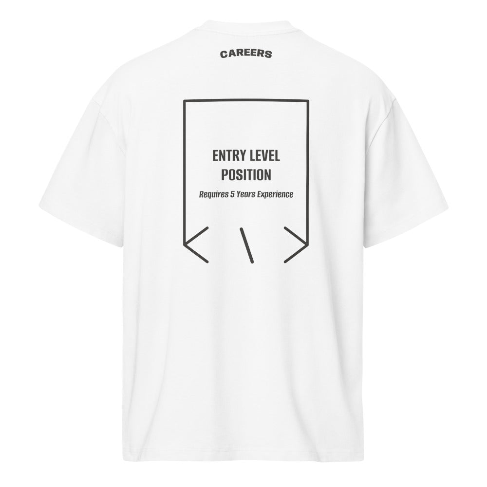 Entry Level Position — White Vintage Black back mockup