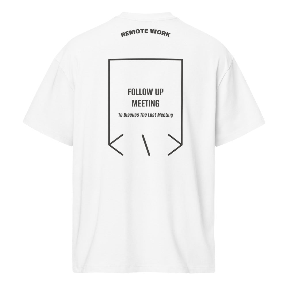 Follow Up Meeting — White Vintage Black back mockup