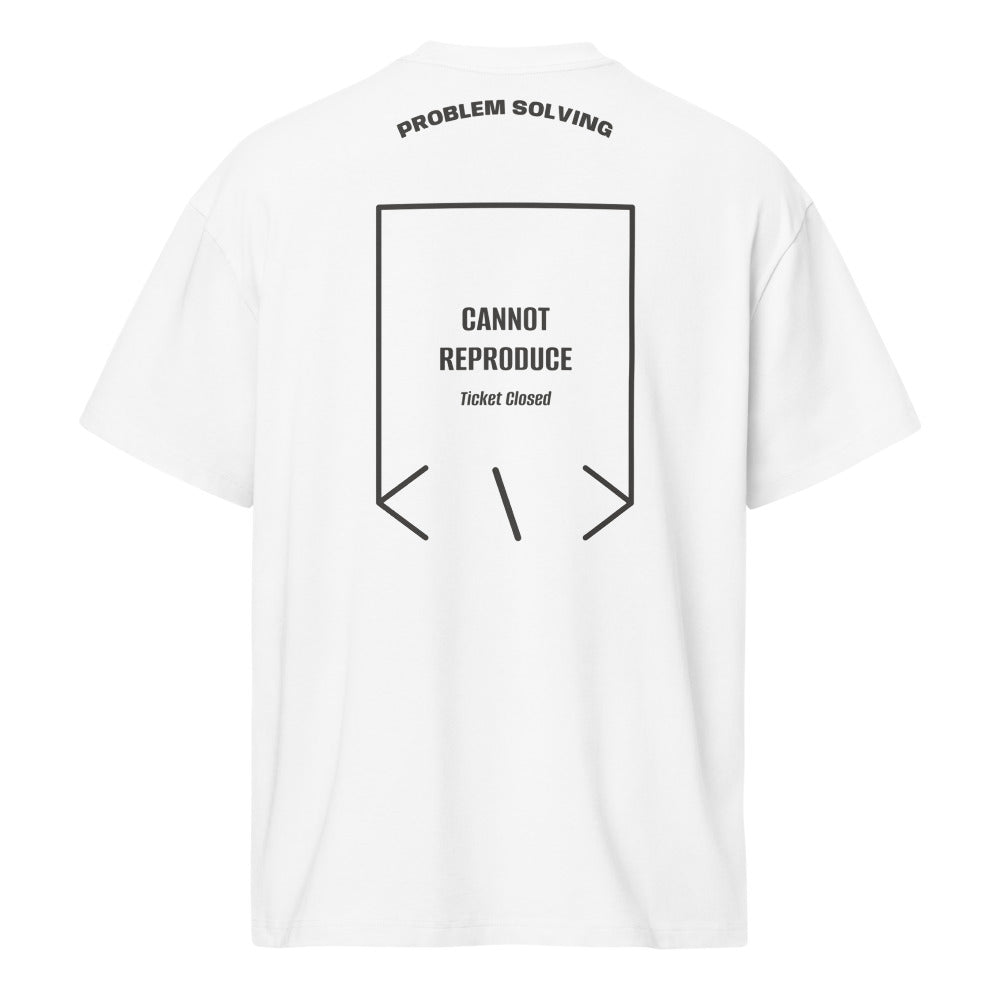 Cannot Reproduce — White Vintage Black back mockup