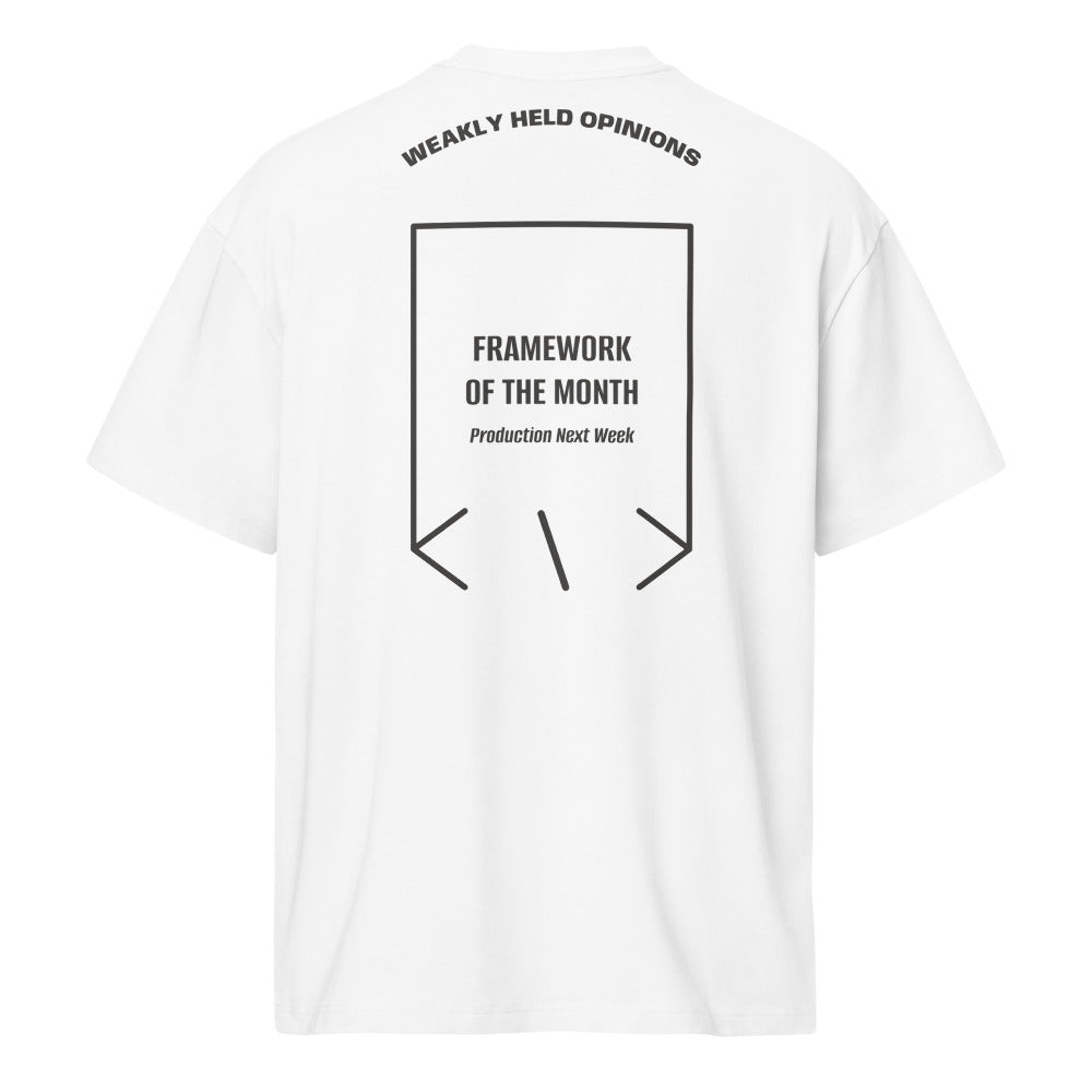 Framework Of The Month — White Vintage Black back mockup