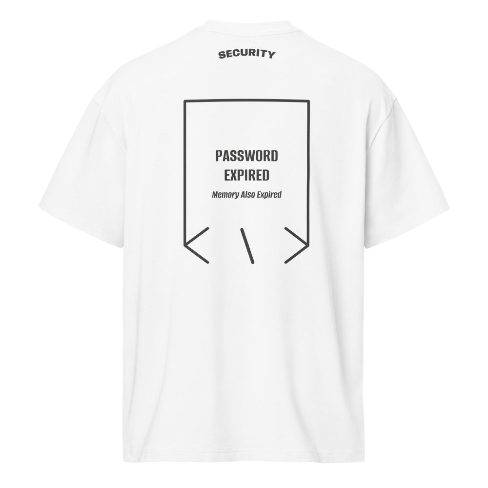 Password Expired — White Vintage Black back mockup