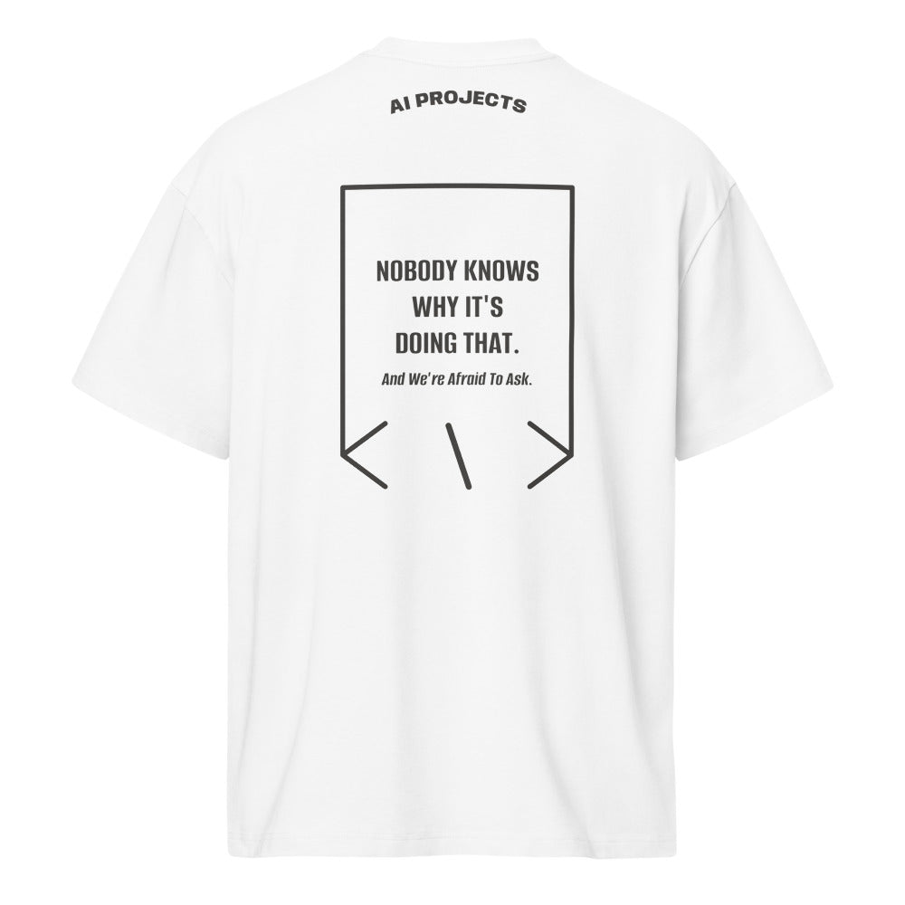 Nobody Knows Why It's Doing That. — White Vintage Black back mockup