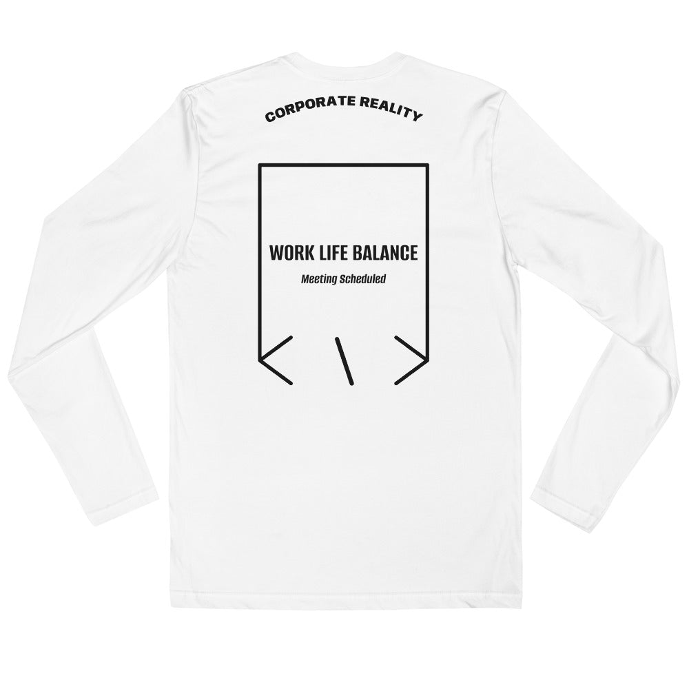 Work Life Balance — White Black back mockup
