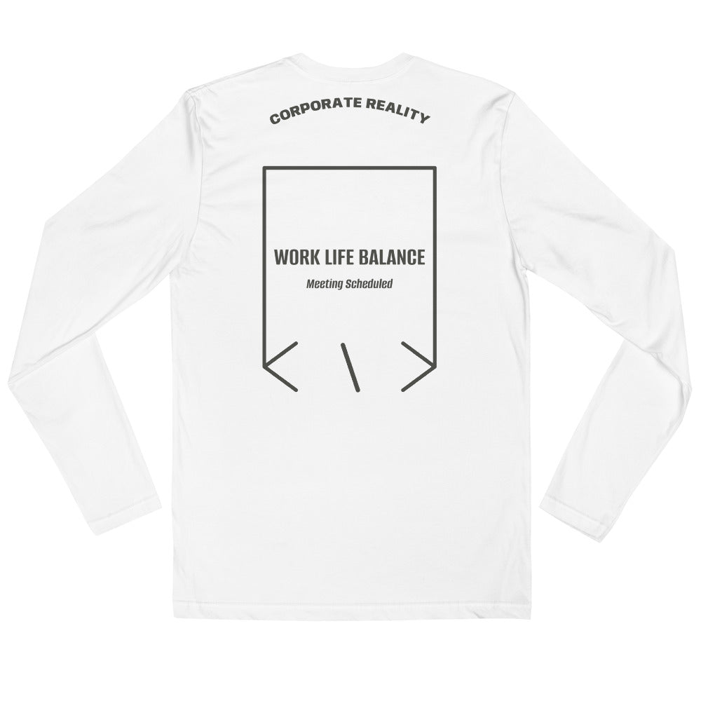Work Life Balance — White Heavy Metal back mockup