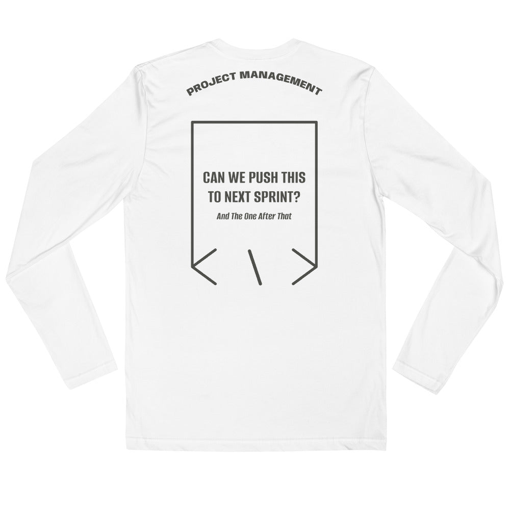Can We Push This To Next Sprint? — White Heavy Metal back mockup