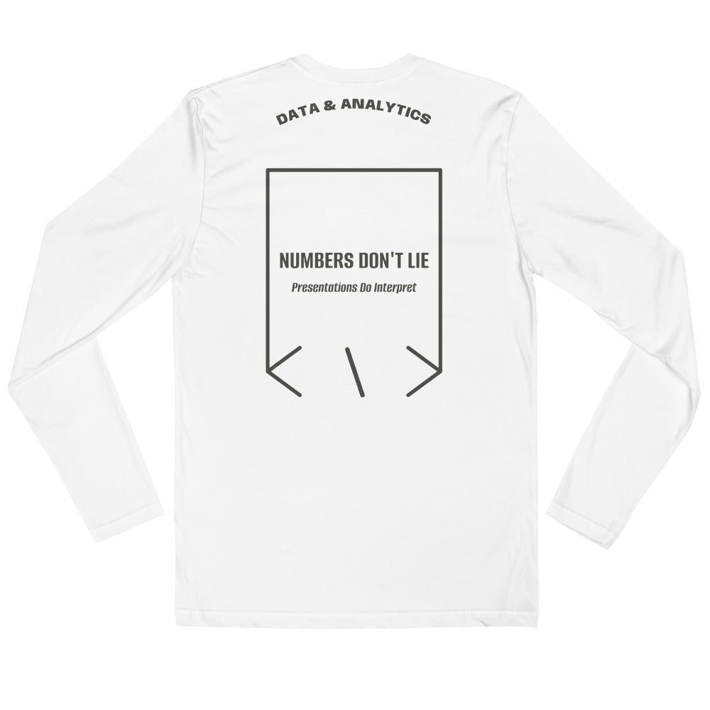 Numbers Don't Lie — White Heavy Metal back mockup