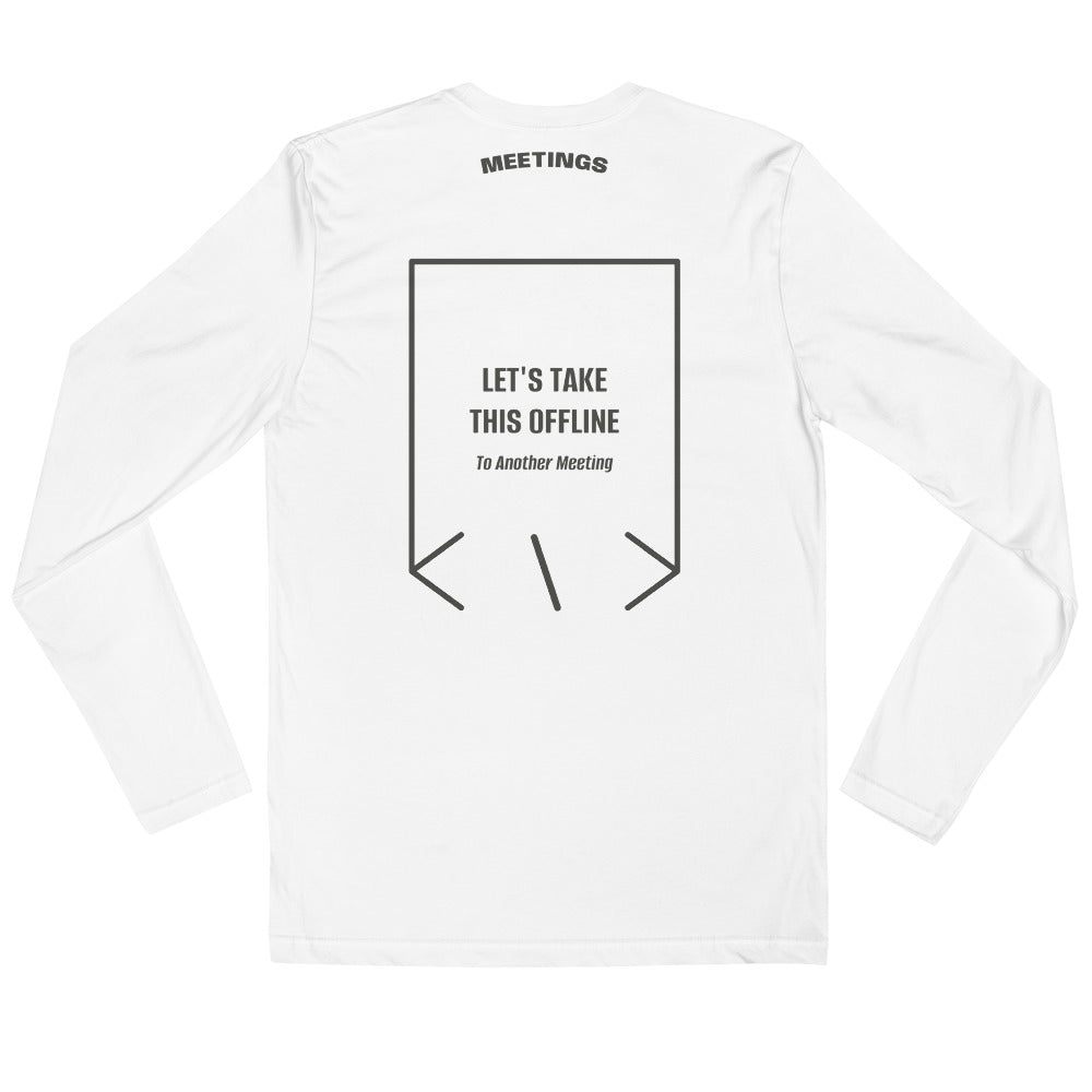 Let's Take This Offline — White Heavy Metal back mockup