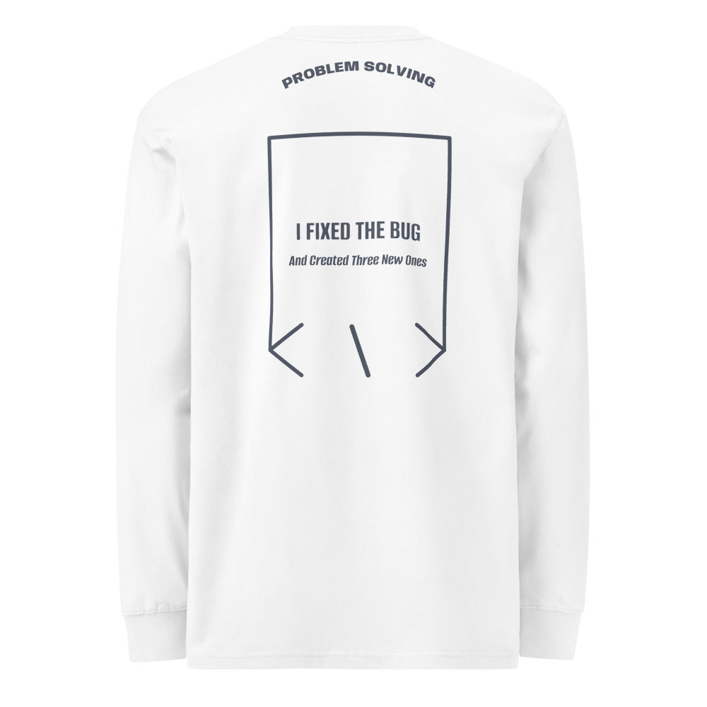 I Fixed The Bug — White Harbor Blue back mockup