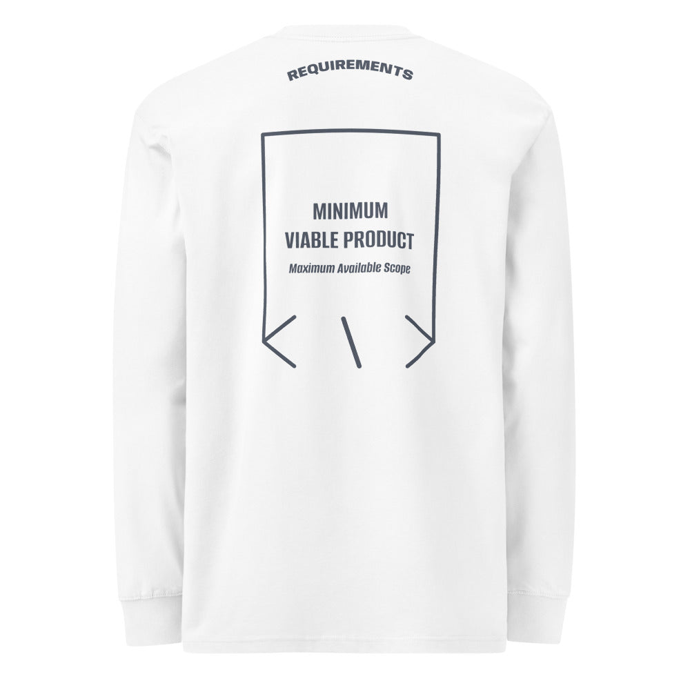 Minimum Viable Product — White Harbor Blue back mockup