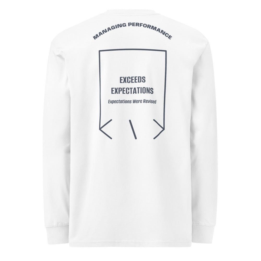 Exceeds Expectations — White Harbor Blue back mockup