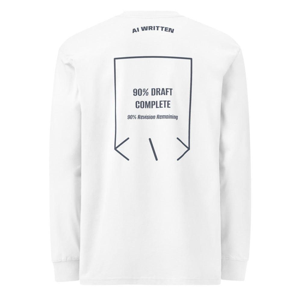 90% Draft Complete — White Harbor Blue back mockup