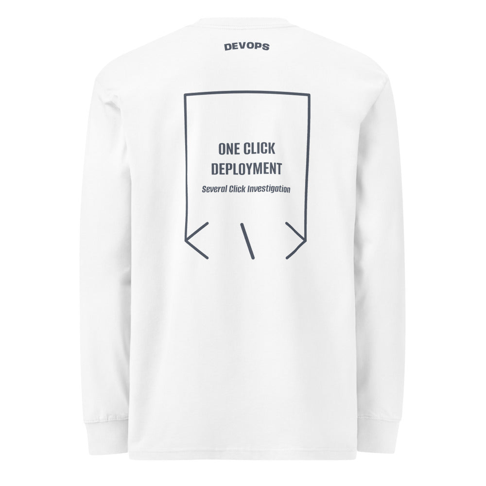 One Click Deployment — White Harbor Blue back mockup