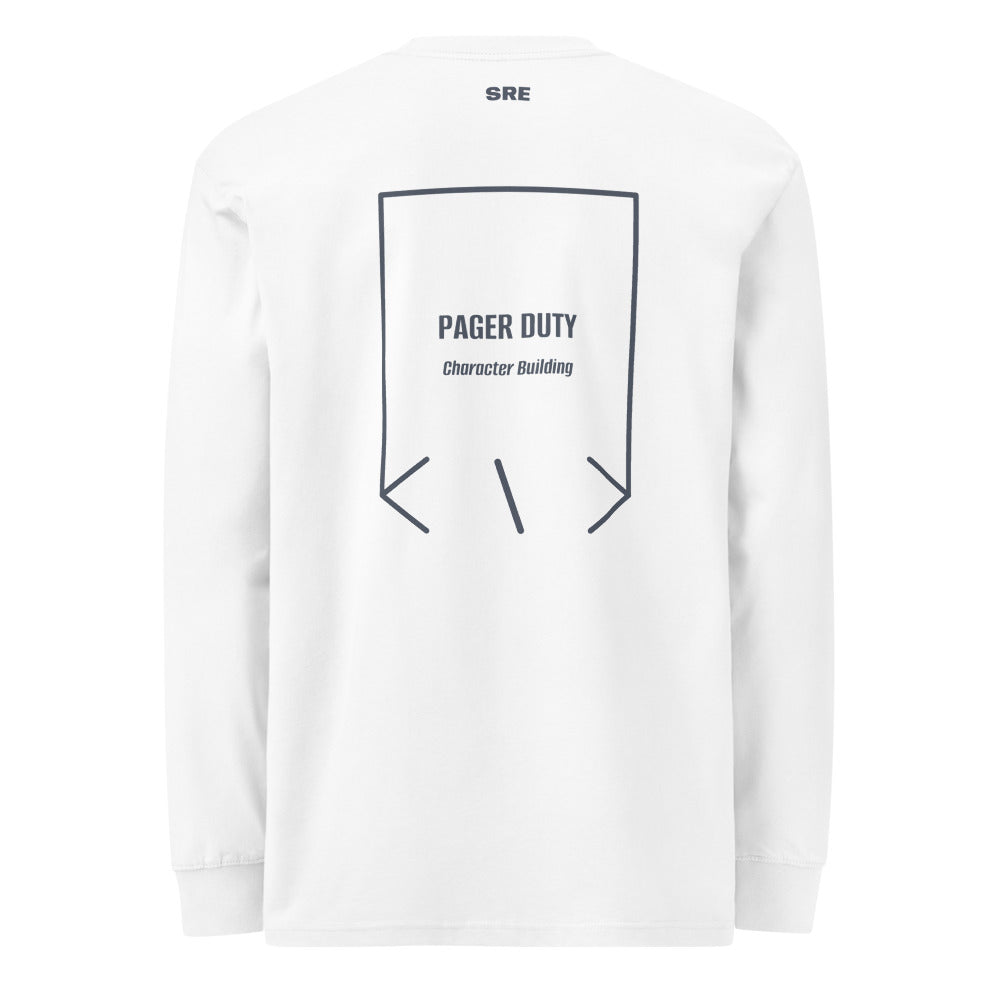 Pager Duty — White Harbor Blue back mockup