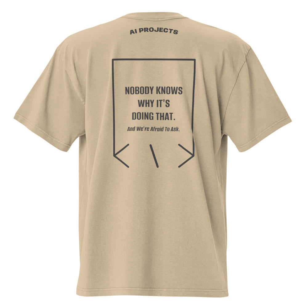 Nobody Knows Why It's Doing That. — Faded Khaki Faded Black back mockup