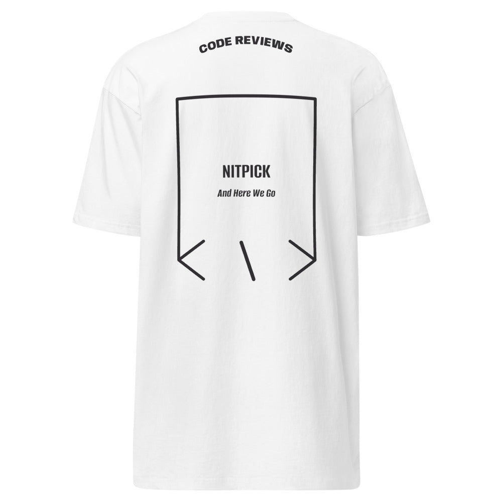 Nitpick — White Charcoal Heather back mockup