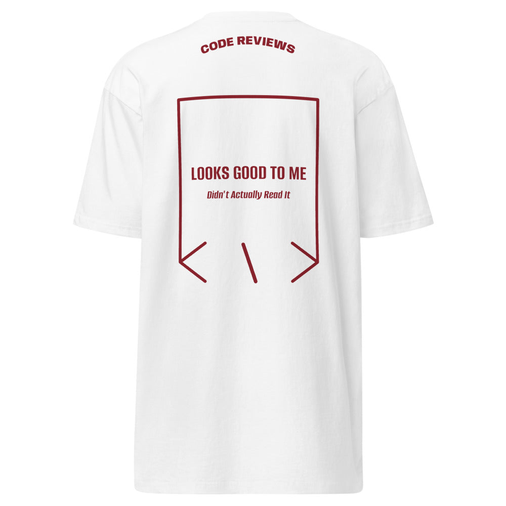 Looks Good To Me — White Brick Red back mockup