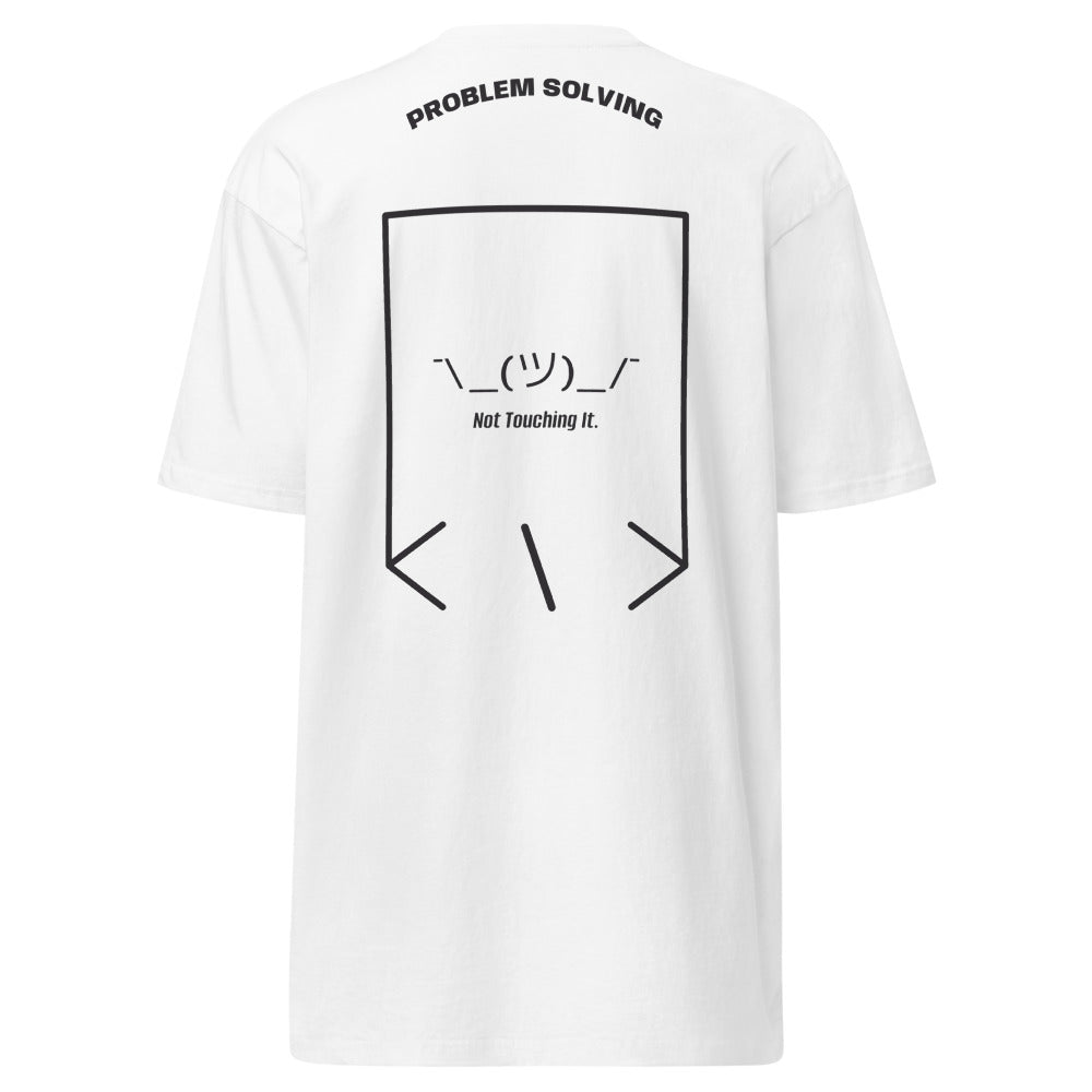 ¯\_(ツ)_/¯ — White Charcoal Heather back mockup