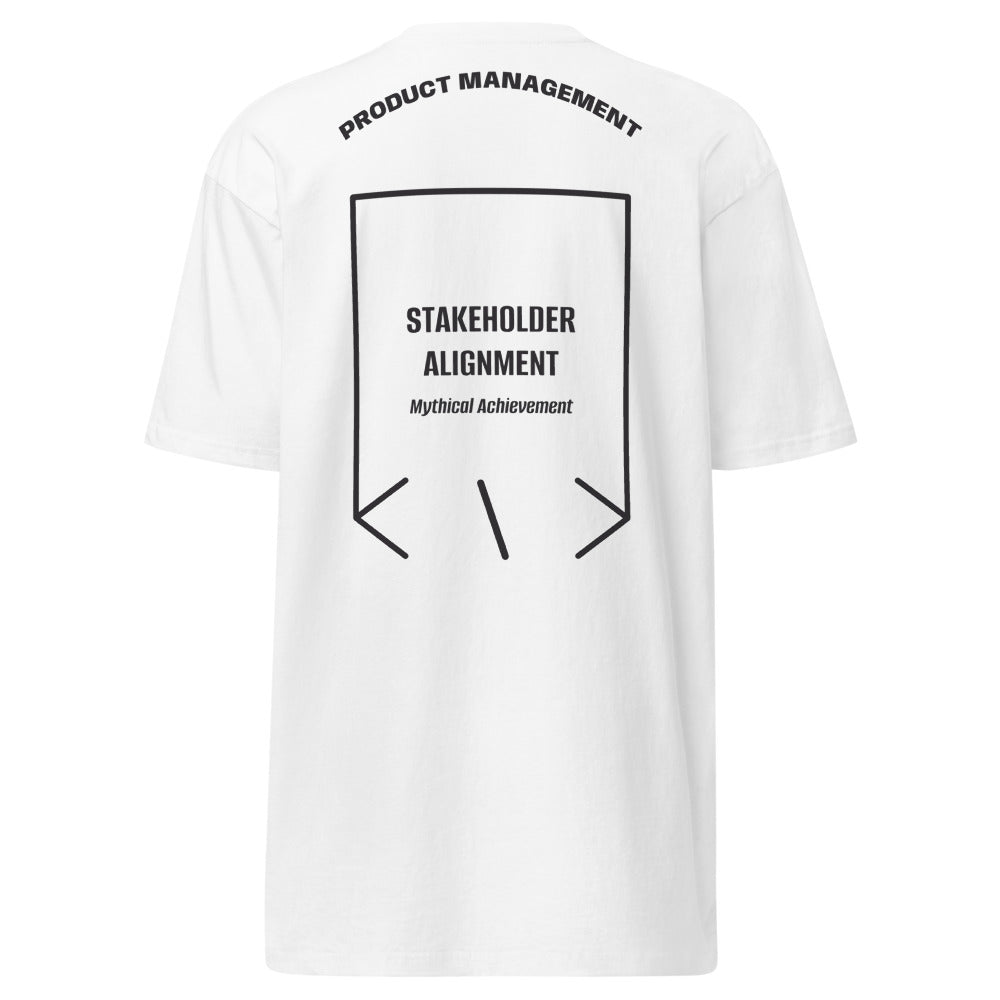 Stakeholder Alignment — White Charcoal Heather back mockup