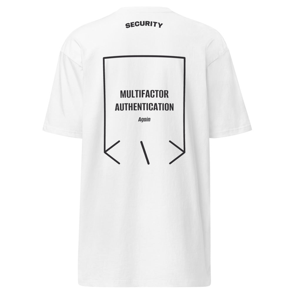 Multifactor Authentication — White Charcoal Heather back mockup