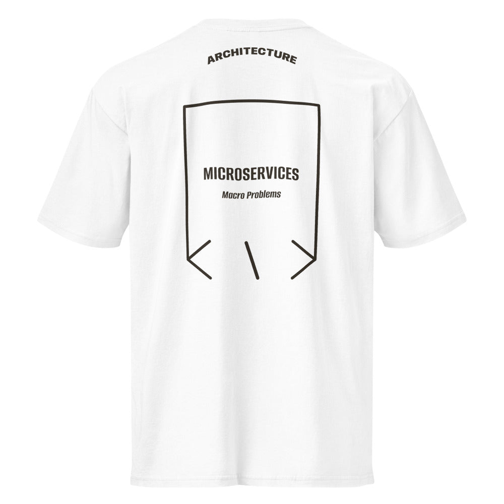 Microservices — White Vintage Black back mockup