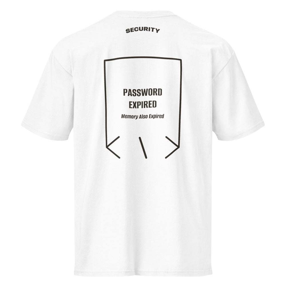 Password Expired — White Vintage Black back mockup