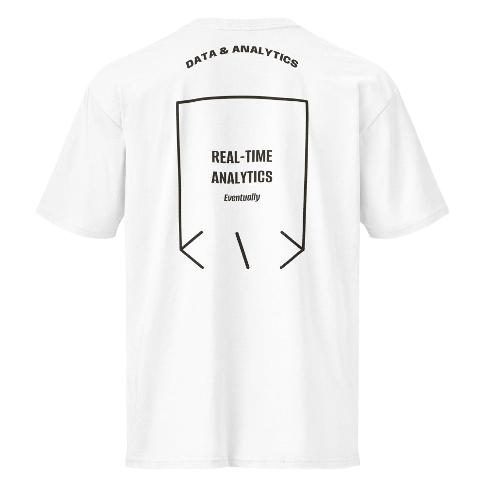 Real-Time Analytics — White Vintage Black back mockup