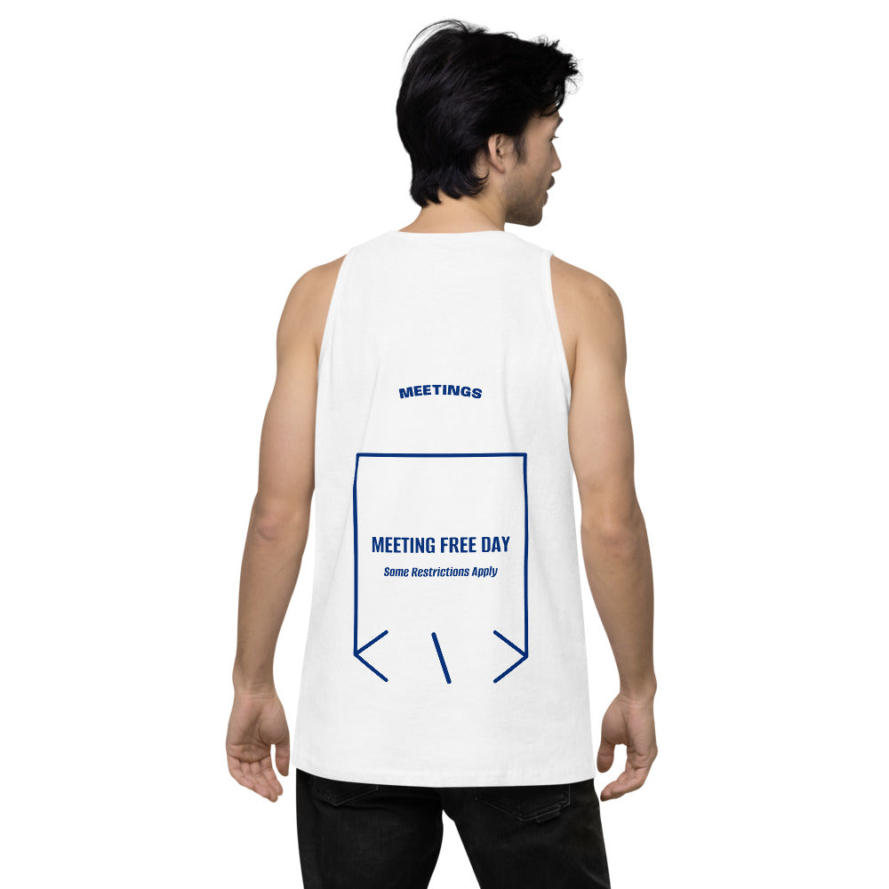 Meeting Free Day — White Team Royal back mockup