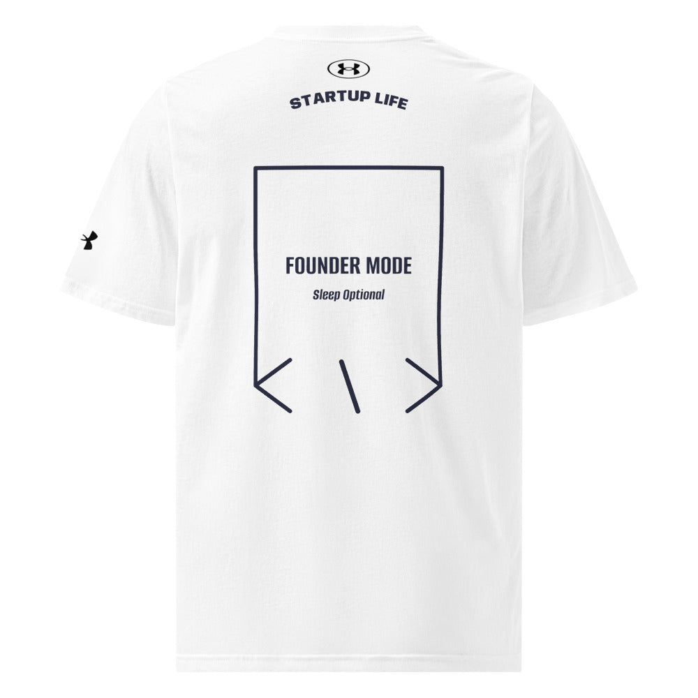 Founder Mode — White Navy back mockup