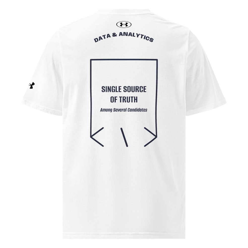 Single Source Of Truth — White Navy back mockup