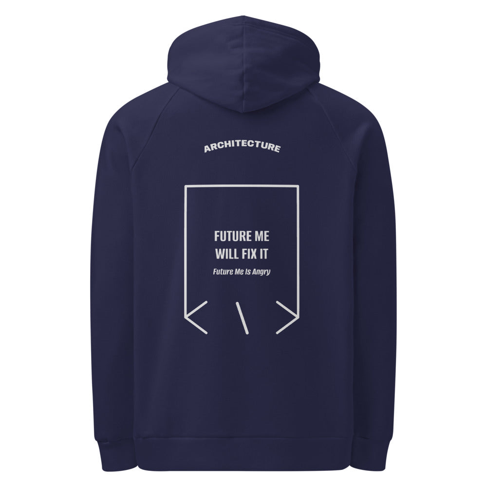 Future Me Will Fix It — Navy Grey back mockup