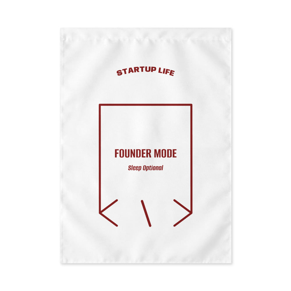 Founder Mode — White Maroon back mockup