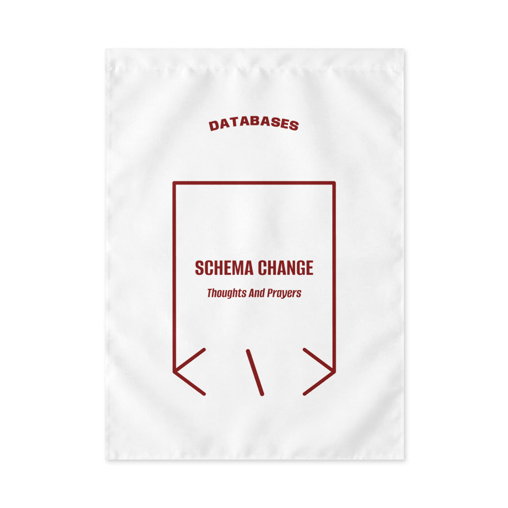 Schema Change — White Maroon back mockup