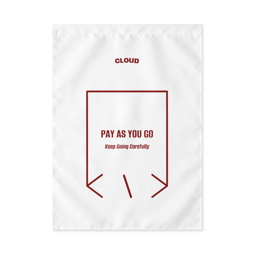 Pay As You Go — White Maroon back mockup